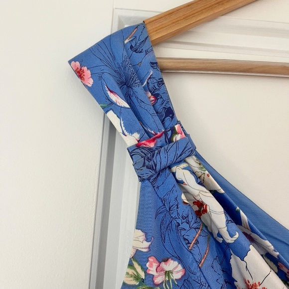 Cleo Petite Floral Sleeveless Cotton Dress - Picture 8 of 12